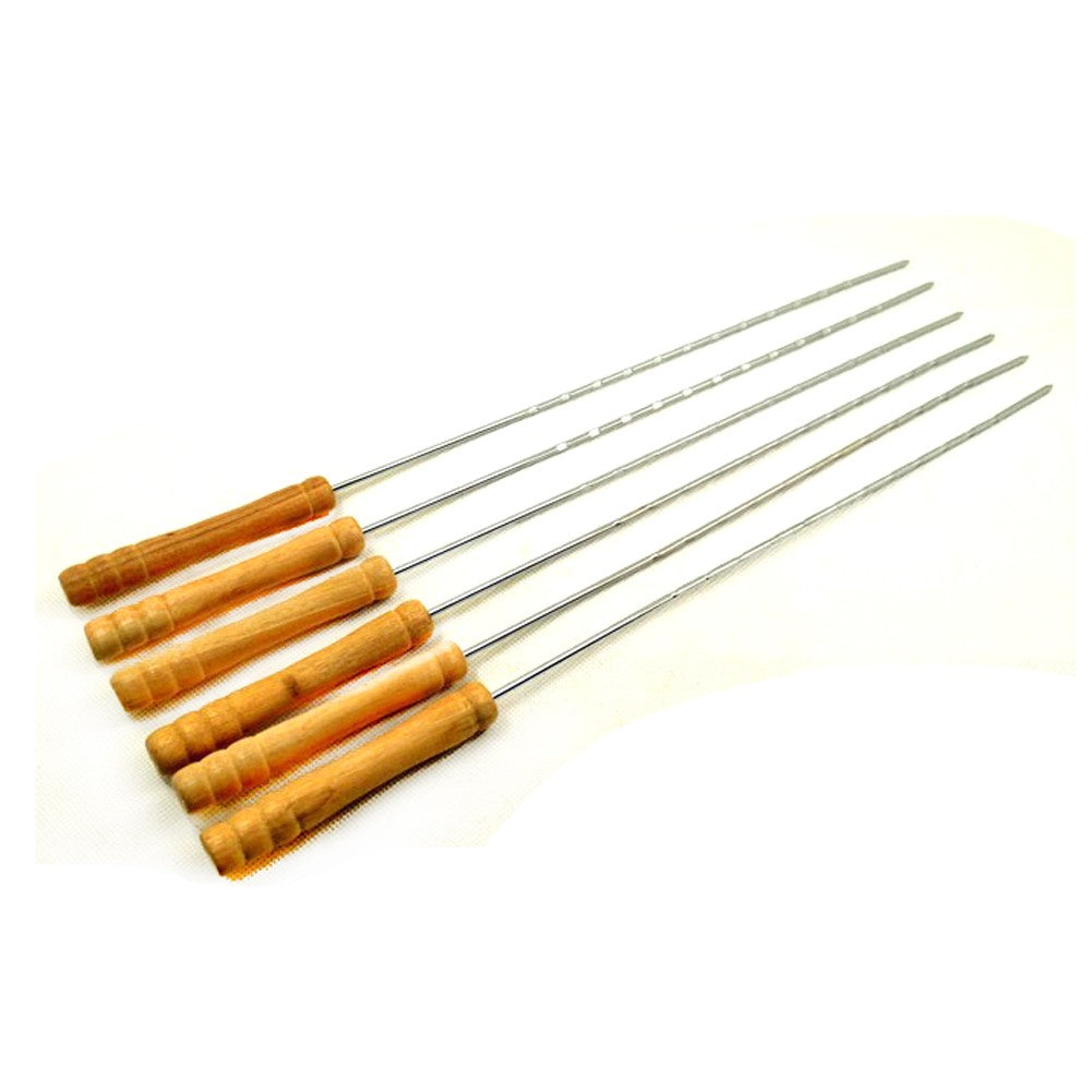 10PCS Twisted Barbecue Skewers Set 30cm Stainless Steel BBQ Skewers for Grilling Cooking Camping Picnic Party