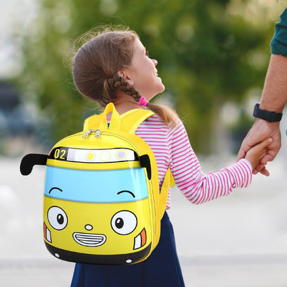 Mochila 3D Infantil de Desenho Animado Ônibus para Crianças do Jardim de Infância Meninas Meninos