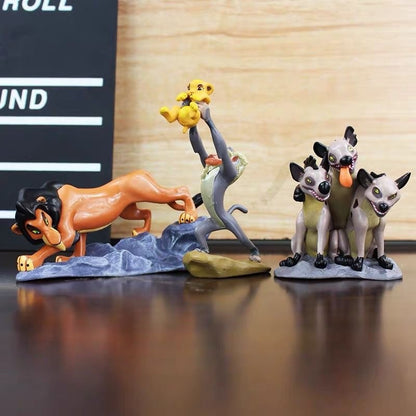 Anime O Rei Leão Simba Nala Timão Modelo Linda Estatueta Brinquedos para Meninos Enfeite de Carro Presentes de Festival para Crianças 9Pçs/Conjunto