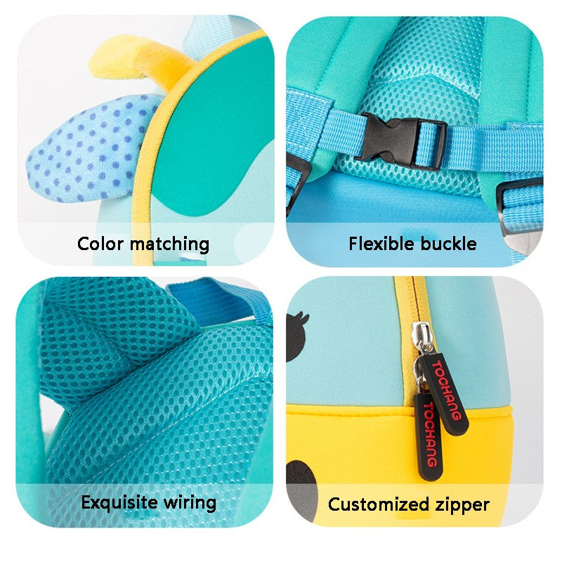 Mochilas Escolares Infantis de Moda Animais Biomiméticos 3D Mochila Infantil para Meninos e Meninas Mochilas Escolares Mini Mochila de Livros