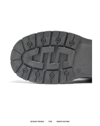 Retro blue men's denim boots, lace-up thick-soled boots, men's ankle boots, casual men's work shoes, Botas Hombre, size 48