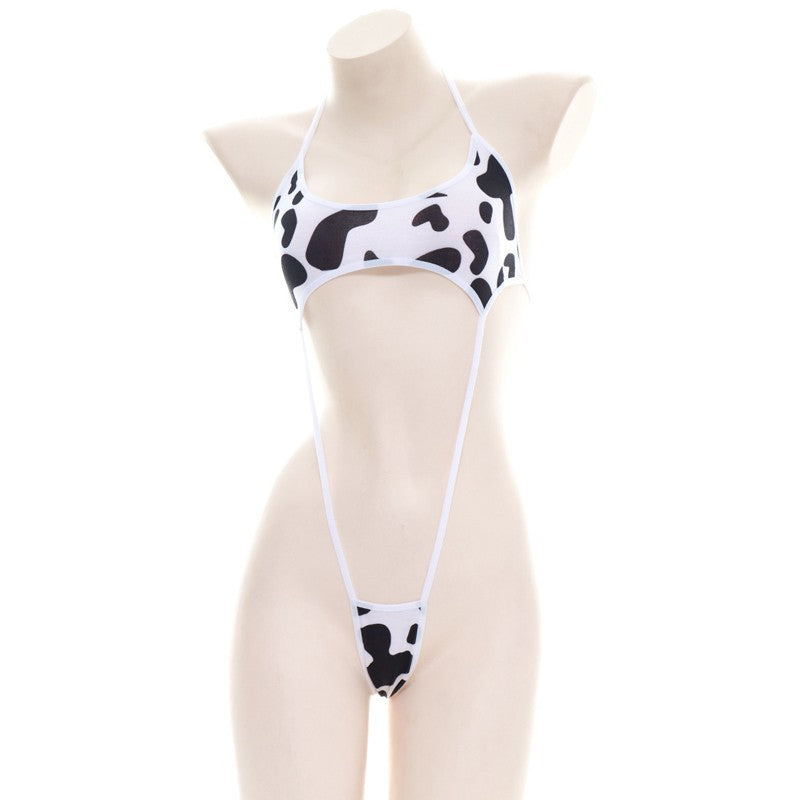 AniLV Cow Series Swimsuit Bodysuit Bikini Maid Unifrom Costume Summer Beach Kawaii Girl Swimwear Skirt Uniform Set Cosplay