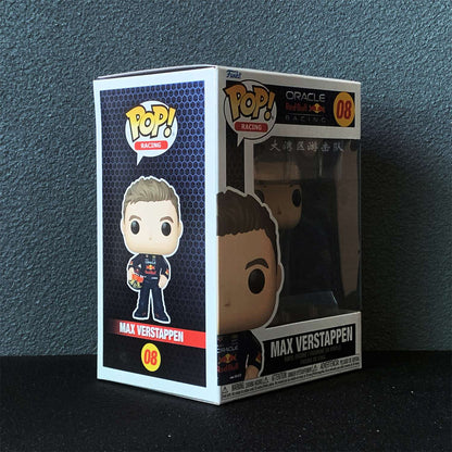 Red Bull Racing Team Ação de Corrida Funko Pop Max Verstappen Ornamento Senna Modelo Brinquedos Perez Decoração Coleção Boneca Presentes