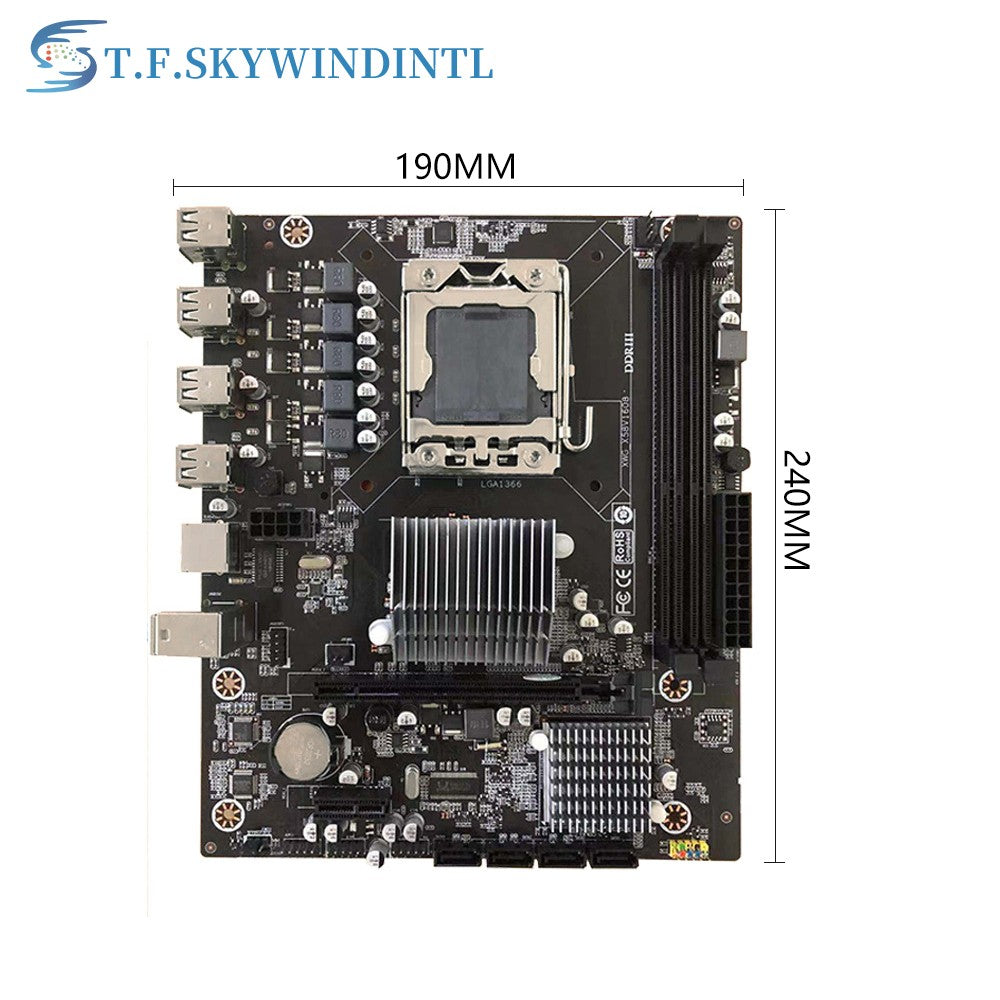 Desktop Motherboard X58 LGA 1366 Socket DDR3 REG ECC Memory for Xeon X5675 X5690