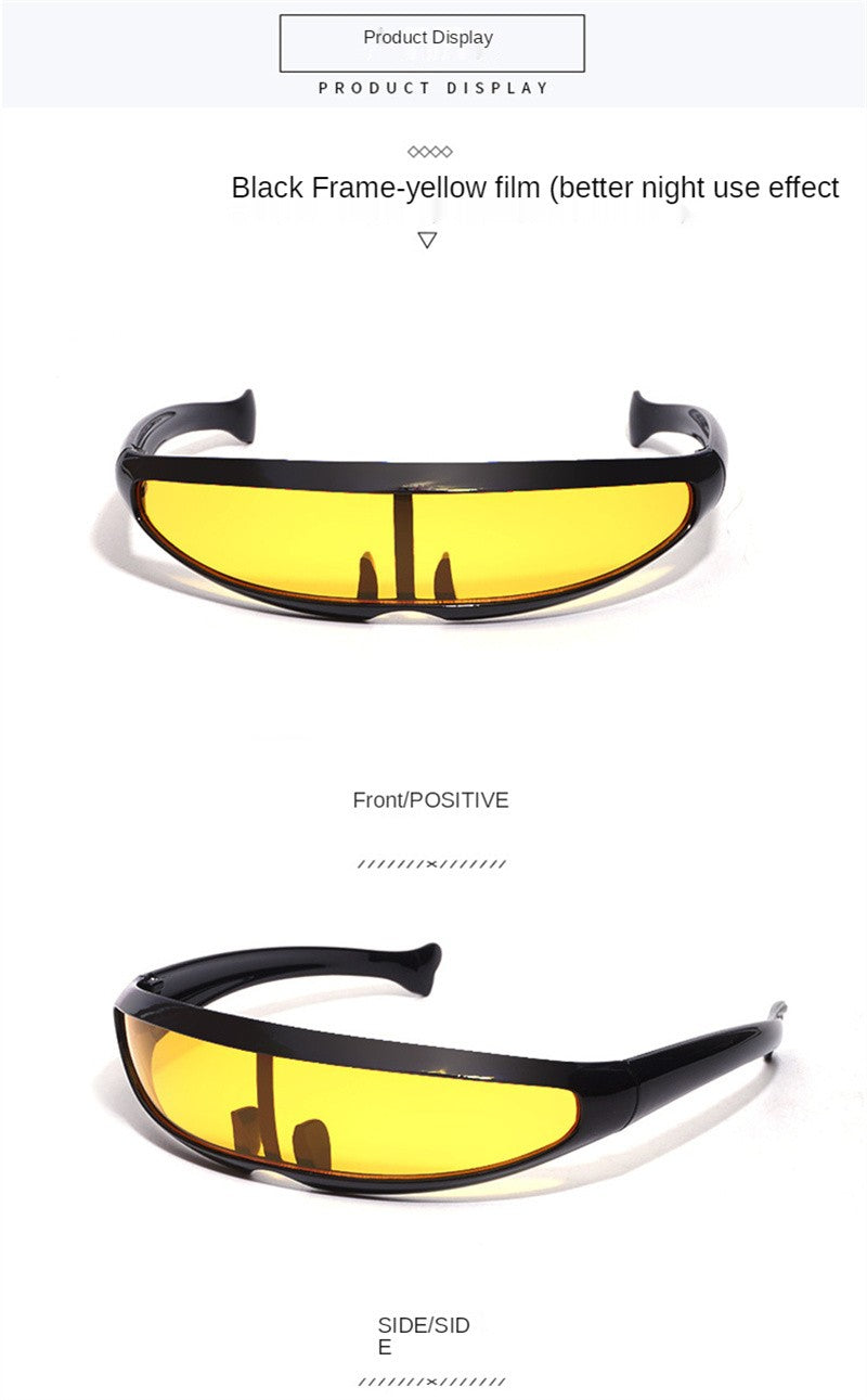 X-men Individuality Cycling Sunglasses for Men Mercury Lens Laser Glasses Travel Windproof Women's Sunglasses Robots Eyewear