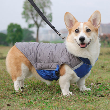Roupas de inverno para cães colete à prova d'água jaqueta para cães pequenos e grandes casaco quente para cães de estimação roupas acolchoadas para buldogue francês
