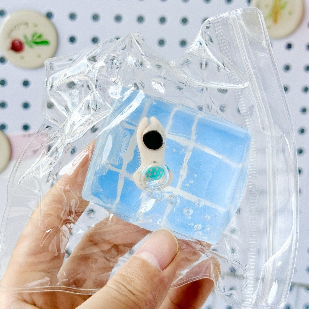 Pool Party, Squishy Toy, Creative Toy, Internet-famous, Bestseller, Malt Sugar Texture, Stress Relief Gadget, Party Favors