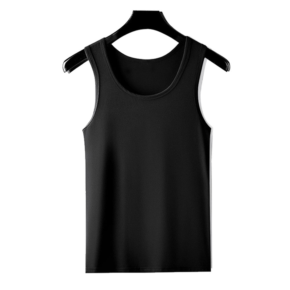 Men's Sport Slim Vest Summer Breathable Sleeveless Round Neck Gym Exercise Running Tank Top Male Sport Fitness Tees Undershirt