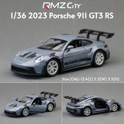 1/36 Porsche 911 GT3 918 Spyder Taycan Carro de Brinquedo de Corrida Modelo RMZ CiTY Metal Fundido Miniatura Coleção Presente Para Meninos Crianças