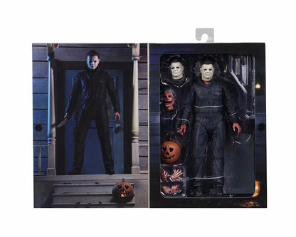 Original NECA Michael Myers Figure Ultimate Jason Voorhees Action Figure With LED Toys Christmas Halloween Horror Gift