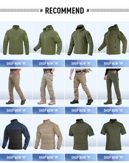 Calça Masculina de Inverno para Caminhada TACVASEN Forrada com Fleece, Impermeável, Softshell, para Esqui na Neve, Isolada, Cargo de Trabalho com 6 Bolsos com Zíper