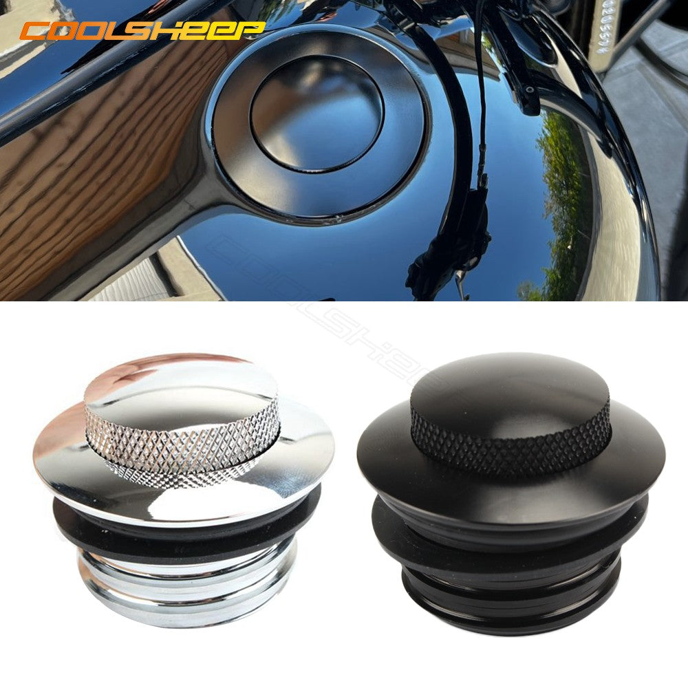 Para Harley Davidson Sportster 1200 883 XL 72 Dyna Super Glide CVO Tampa do Tanque de Combustível da Motocicleta Tampa de Gás Retrátil do Tanque de Combustível