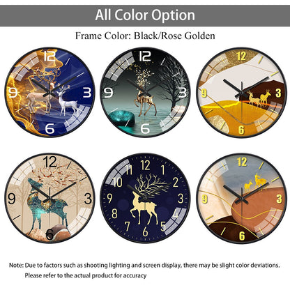 12 Inch luxury silent wall clock simple abstract clock for living room kitchen bedroom Nordic style personalized home decoration