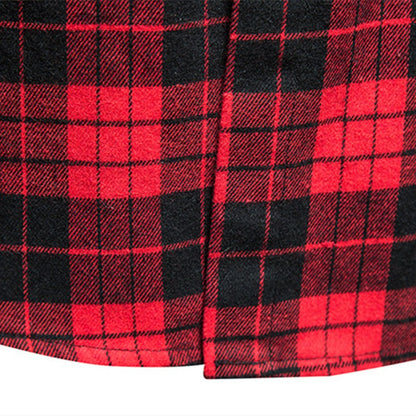 Men's Casual Flannel Plaid Sleeveless Shirt New Double Pocket Cowboy Button Down Shirts Men Cotton Plus Size Vest Checkered Top