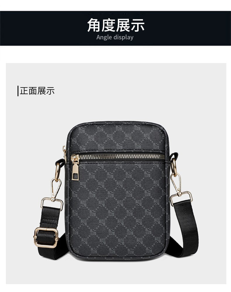 Luxury Designer Men Small Shoulder Bag PU Leather Messenger Crossbody Phone Bag For Men Vintage Style Men Handbag Bag Bolsa Sac