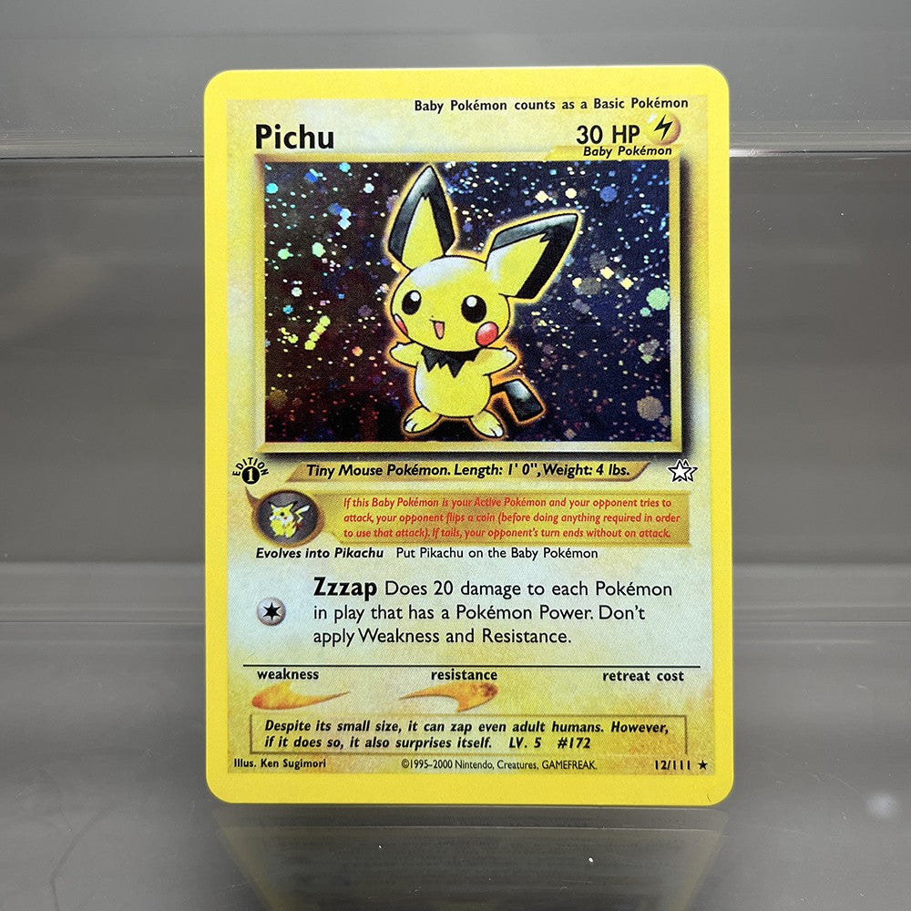 Cartas PROXY PKM Gym-Challenge/Neo-Genesis Lugia Typhlosion Rocket's Mewtwo PTCG Foil Game Collection Cards Game Toys