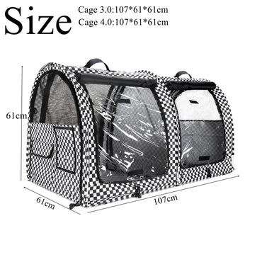 EFCAT Tenda de Exposição Dobrável para Gatos, Gaiola Grande, Casa, Gatinho, Sala de Parto, Gaiola Portátil Profissional para Exposição de Gatos