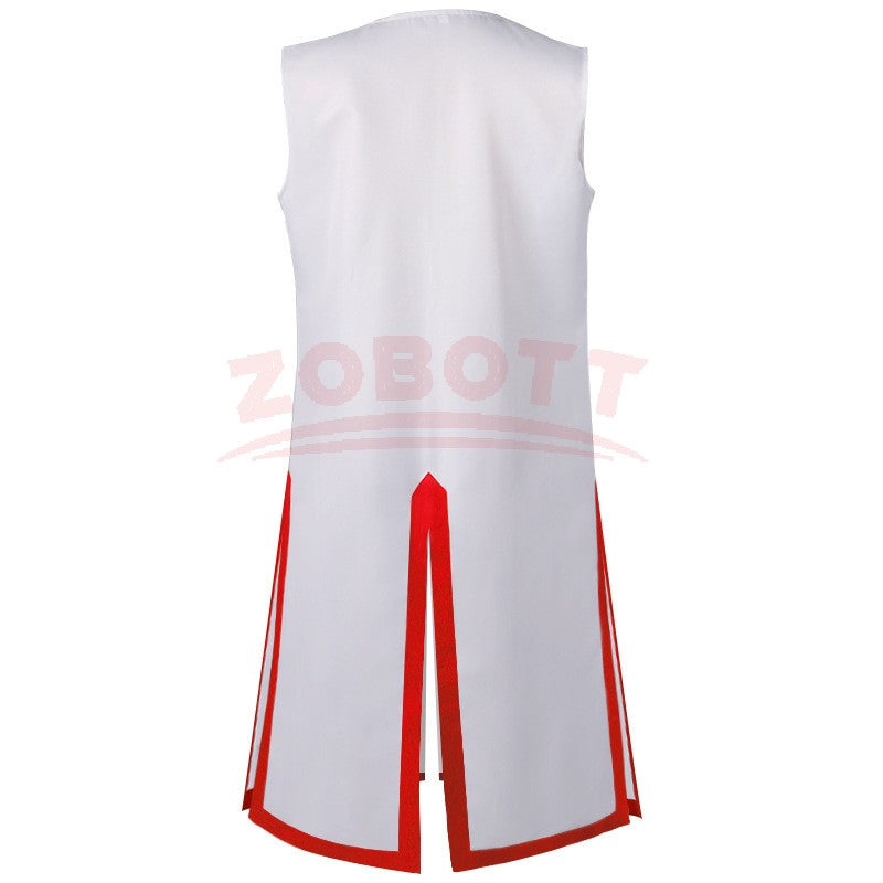 Men's Medieval Templar Knight Surcoat Set Renaissance Warrior Tunic Cloak with Belt Halloween Cosplay Outfit