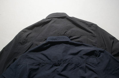 2025 Autumn New Japanese Retro Long-Sleeve Turn-down Collar Outdoor Cargo Shirt Men's Simple Fashion Loose Washed Casual Blouses