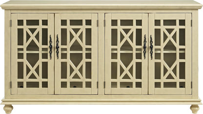 "Elegant TV Stand - 63" W x 35" H Slim Media Console, Modern Design for Living Room & Bedroom";;VERDADEIRO;;"Antique Black
