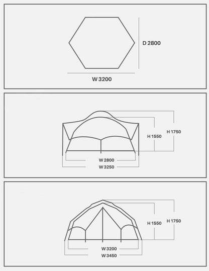 Rainproof Cotton Canvas Outdoor Circus Tent Large 4 Season Yurt Camping Park Family Tent for All Weather Conditions Waterproof