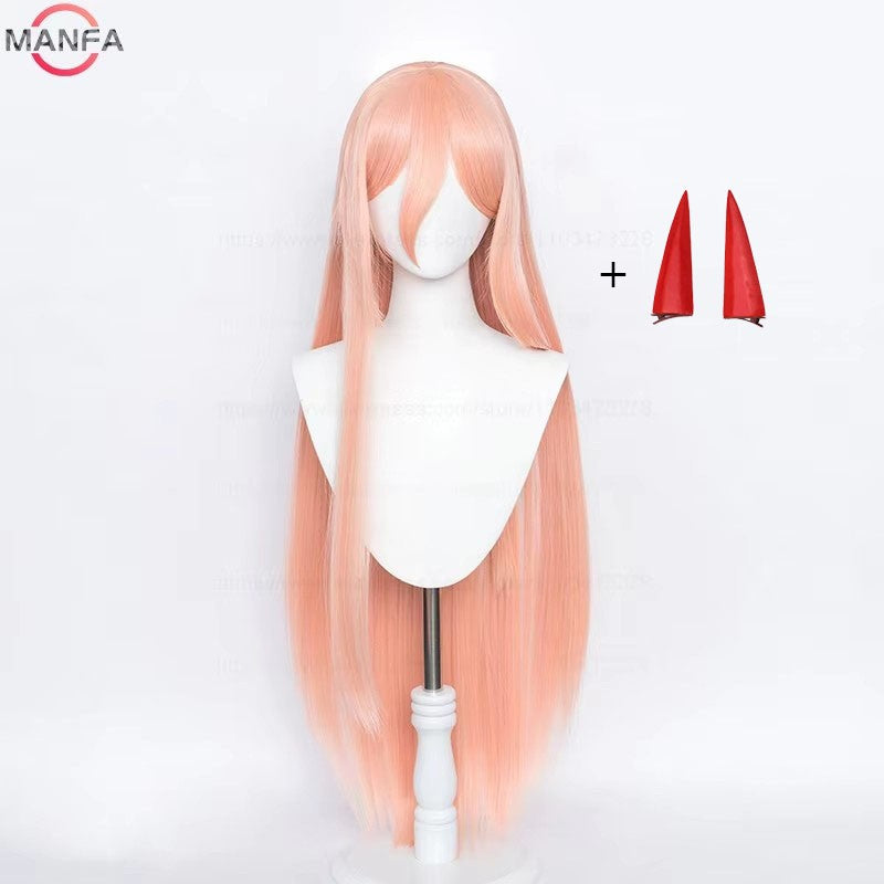 Peruca Cosplay de Anime de Alta Qualidade Marin Kitagawa Longa Rosa Laranja Resistente ao Calor Cabelo Sintético + Touca de Peruca
