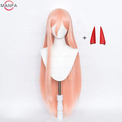 Peruca Cosplay de Anime de Alta Qualidade Marin Kitagawa Longa Rosa Laranja Resistente ao Calor Cabelo Sintético + Touca de Peruca