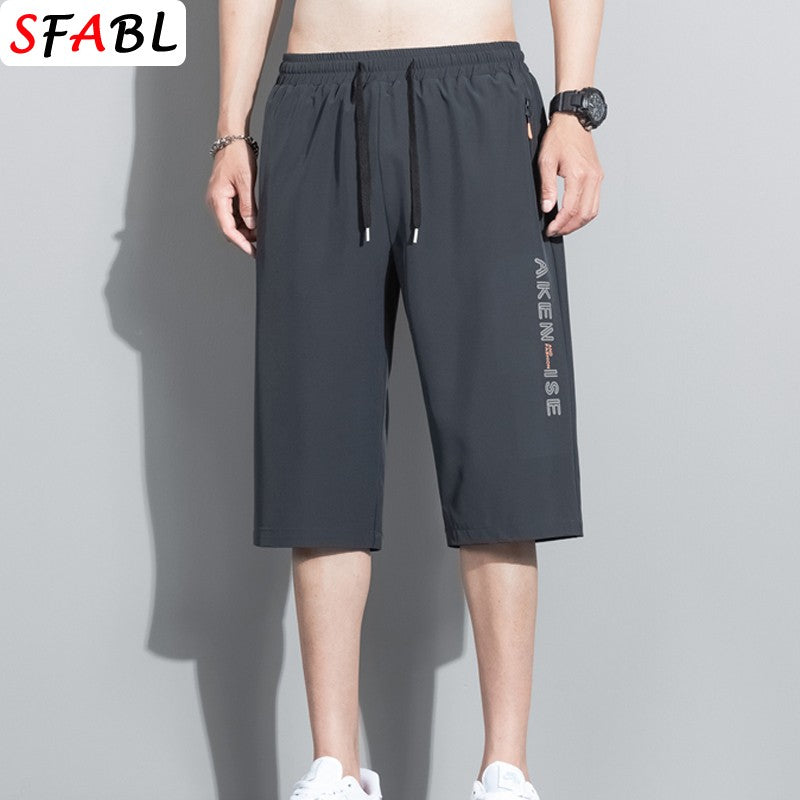 Sports Shorts Men Summer Quick-drying Breathable Drawstring Shorts Male Beach Short Pants for Men New Gym Fitness Bottom Summer
