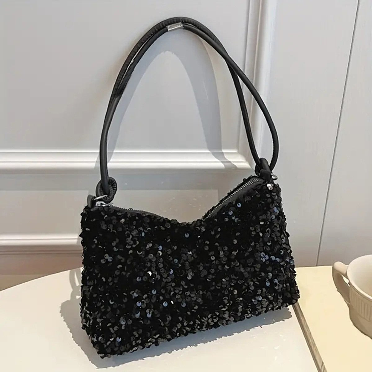 Black Spice Glitter Underarm Bag Casual chic chic design Crossbody shoulder bag one outfit