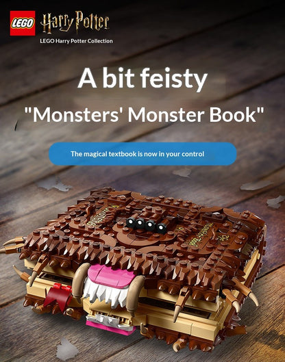 LEGO blocos de montar montam livro de monstros mordedores Harry Potter 76449 para meninos e meninas, brinquedos infantis, presentes de Natal