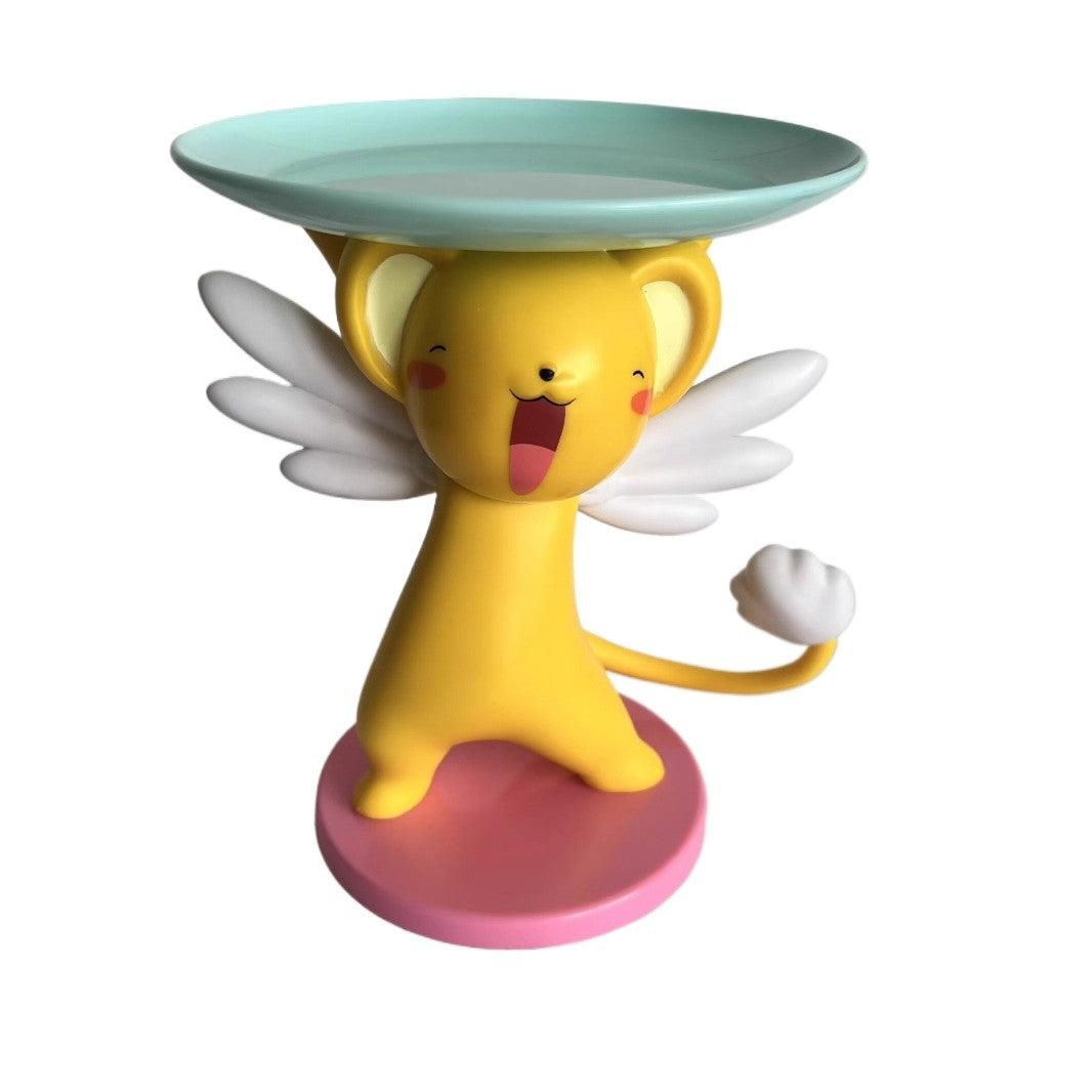 Bandeja Cardcaptor Sakura de 16cm Keroberos Figura Anime Estátua Modelo Colecionável em Caixa Decoração de Mesa Presentes?