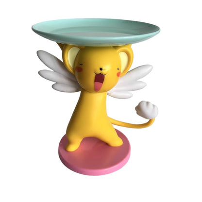 Bandeja Cardcaptor Sakura de 16cm Keroberos Figura Anime Estátua Modelo Colecionável em Caixa Decoração de Mesa Presentes?