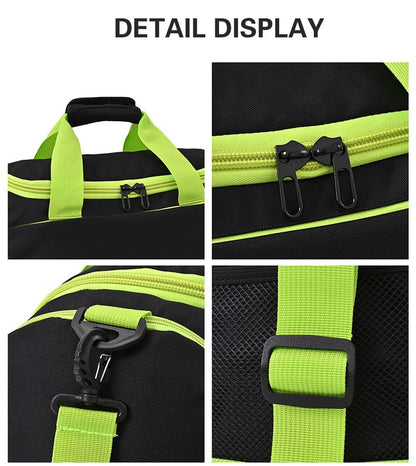 Personalized customized soccer bag logo with dry wet separation handbag luggage sports bag printed with logo pattern