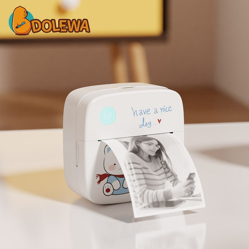 1200mAh Mini Printers Wireless Bluetooth Label Maker Printer 57mm Thermal Stickers Printer For School Home Text Photo Printing