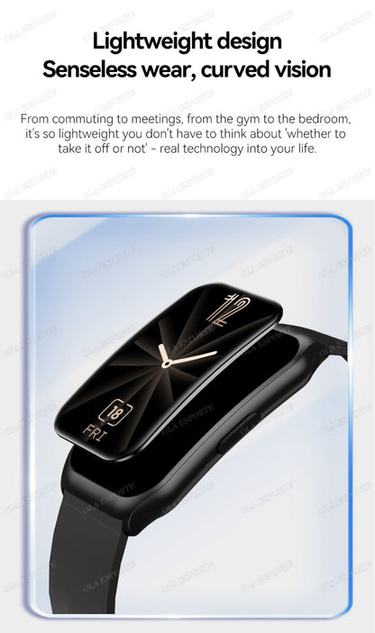 New Curved Screen Smart Watch 2025 For Health Watch Heart Rate Blood Oxygen/Pressure Sleep Monitor Sports Waterproof Smartwatch