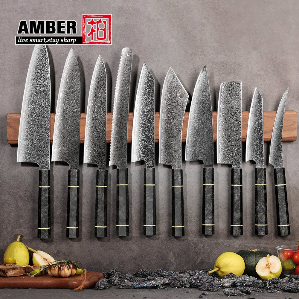 Professional 67-layer Damascus Japanese Kitchen Nakiri Gyuto Chef bread boning Knife Set Home kitchen tool with Carbon Fiber HD