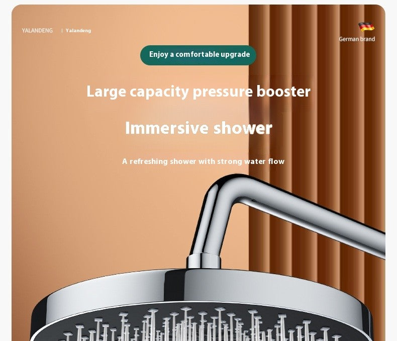 Top spray large water volume pressurized showerhead nozzle pressurized single head shower household shower showerhead