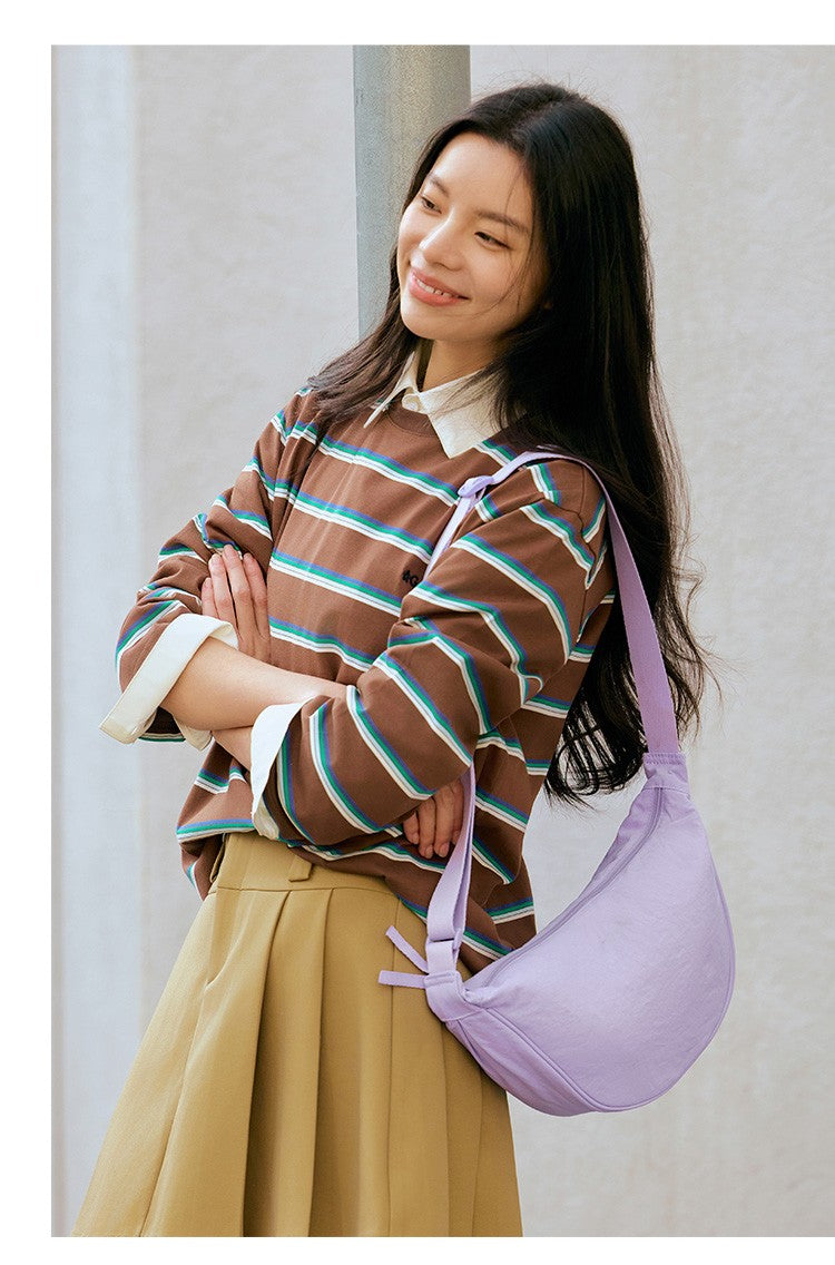 Semir Crossbody Bag Women 2025 New Chest Bag Macaron Color Dumpling Bag  Minimalist Waist Pack Shoulder Purse