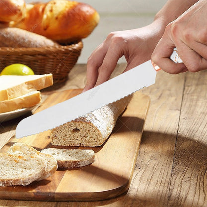 Conjunto de Facas de Cozinha 8 Peças em Aço Inoxidável com Bloco de Facas Combinado Faca de Cozinha para Fatiar Cutelo de Carne Facas de Fruta