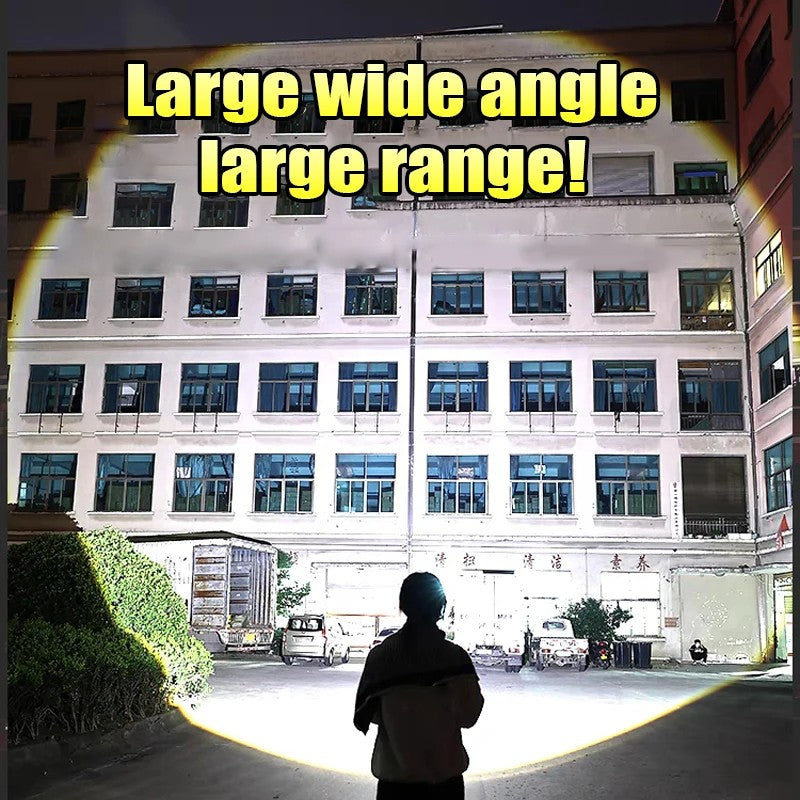 10000mAh High Power LED Flashlight Long Range 5000M Rechargeable Tactical Torch Ultra Powerful Outdoor Hand Lamp Camping Lantern