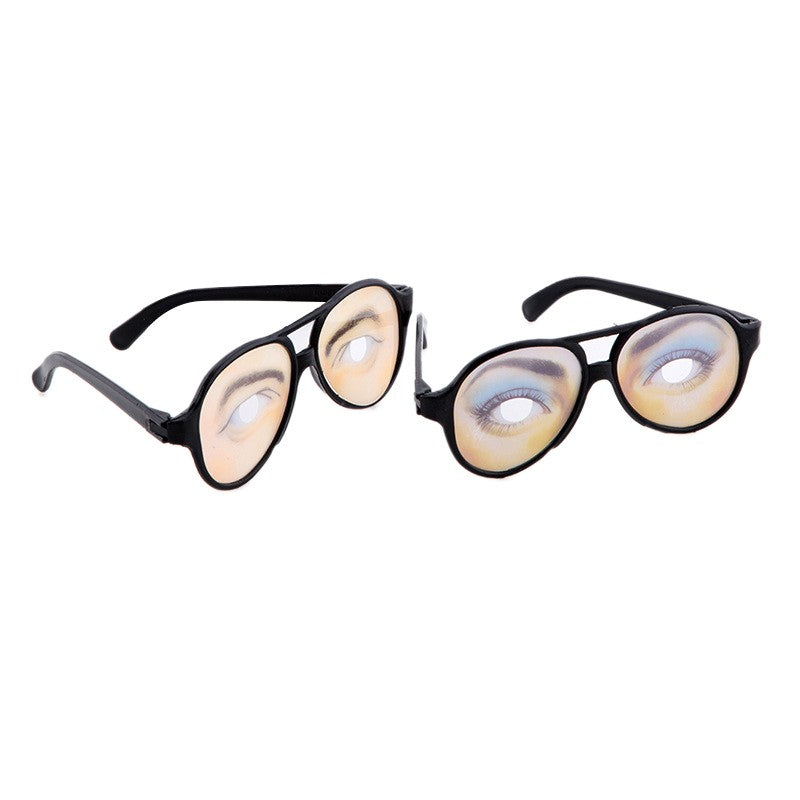 1 Pc Novelty Glasses Funny Fake Eyes Disguise Glasses For Masquerade Halloween Costume Party Photo Booth Props Gag Prank Eye