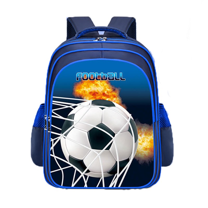 Mochila infantil Fashion Kid, bolsa de ombro infantil azul, mochila escolar para meninos com estampa de jogos de futebol, presente de boutique para meninas