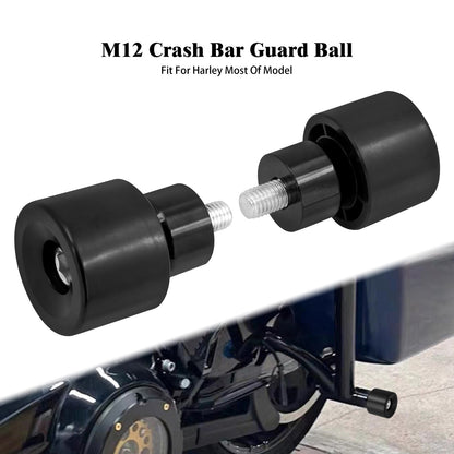 Protetor de motor contra queda M12 para motocicleta, protetor de barra de impacto, preto/azul, para Harley Touring FLHR Softail Dyna Sportster