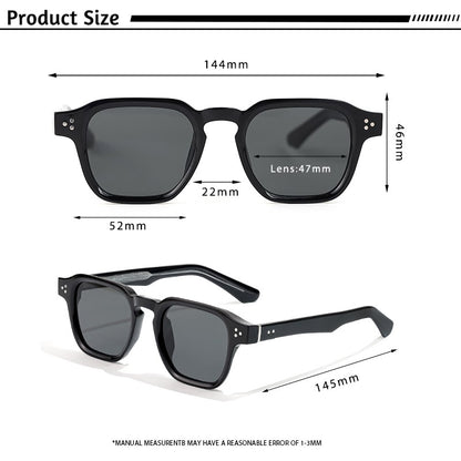 Óculos de Sol Punk HBK Fashion para homens Óculos de Sol Quadrados Clássicos Esportes ao Ar Livre Festa Férias Viagem Condução Pesca Óculos