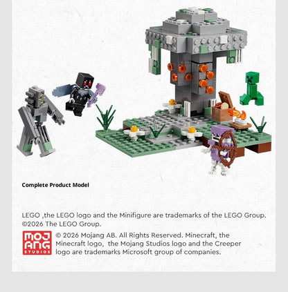 LEGO Minecraft série 21586 Jardim Pálido bloco de montar de brinquedo quebra-cabeça infantil de presente