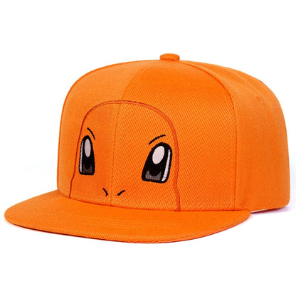 Pokemon Kawaii Anime Figures Pikachu Squirtle Bulbasaur Snorlax Mew Snorlax Adjustable Cosplay Hip Hop Baseball Cap Cartoon Hats