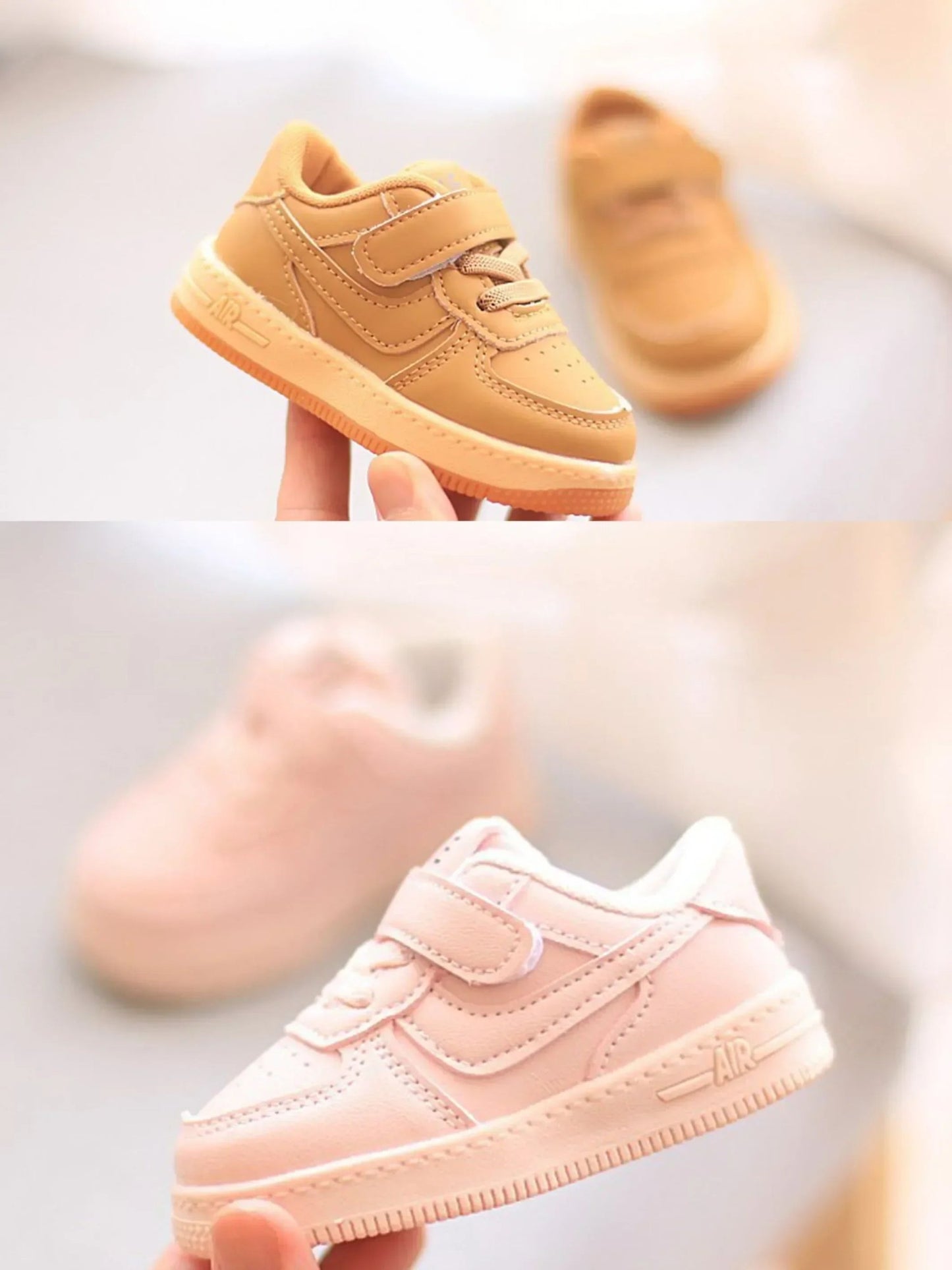 Children's Fashion Sneakers New Kids White Non-slip Casual Shoes Boys Girls Breathable Sneakers Toddler Outdoor Sports Shoes