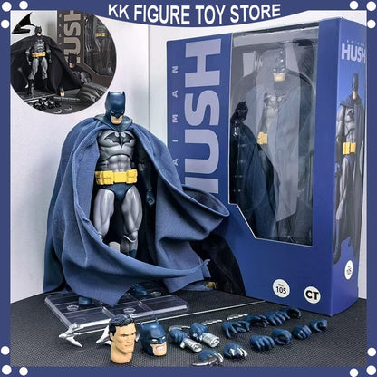 CT Toys Batman Figure Batman Mafex 105 Versão Azul Bonecos de Ação Bat Man DC Liga da Justiça Hush Coleção de Estatuetas Brinquedos de Presente