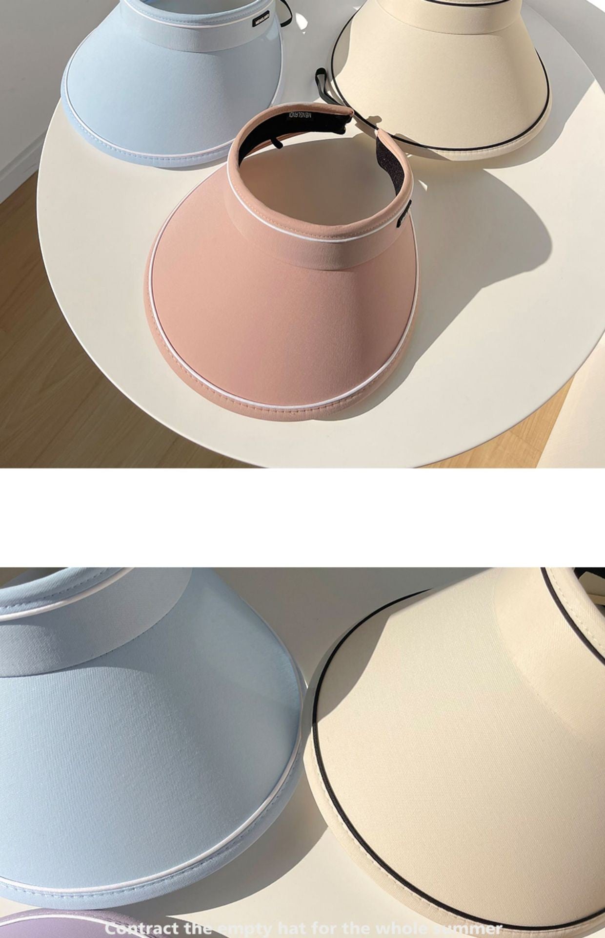 New Sun Hat Women's Uv Protection Sun Hat Summer Empty Cap Large Brim Outdoor Cycling Face Shade Hat Woman