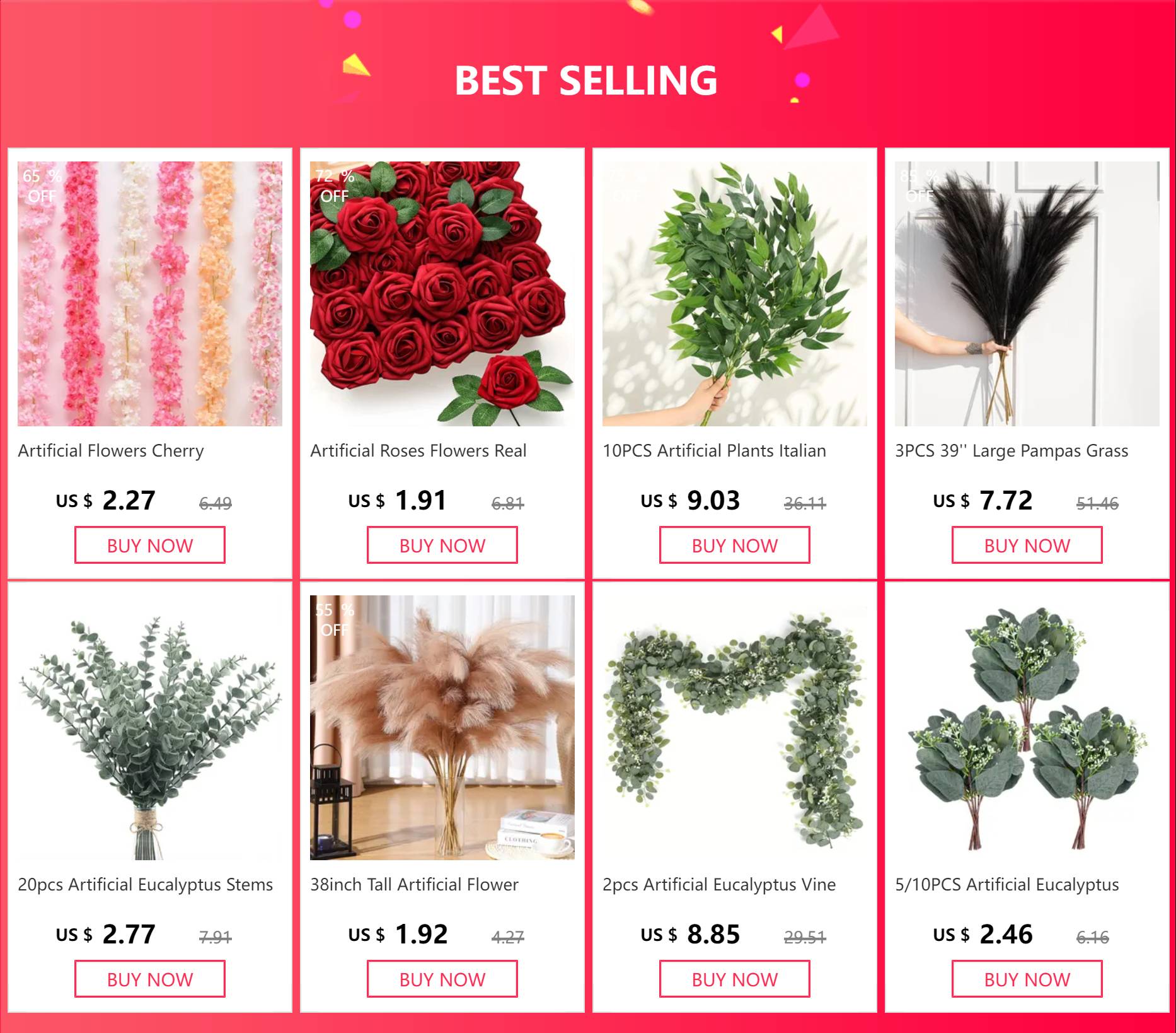 Pink Sakura Artificial Flowers Garland Cherry Blossoms Vines Garden Arch Decor Fake Flower Garland Wedding Party Home Decoration
